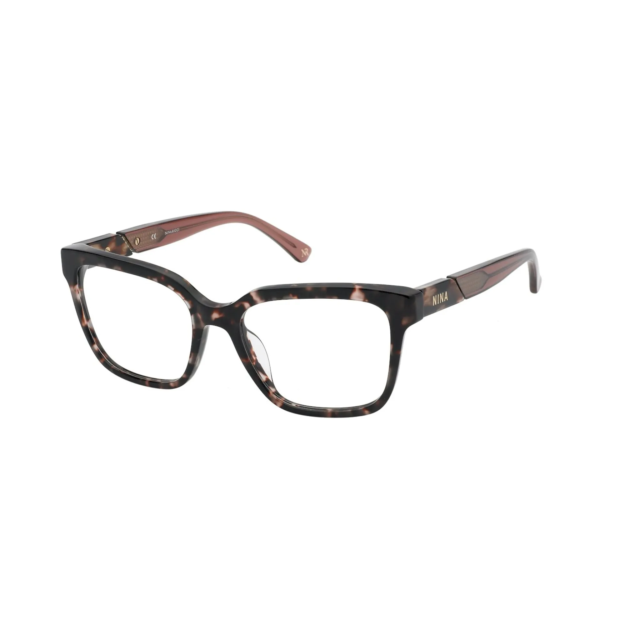   Nina Ricci VNR306 - 1GQY Avana Marrone-rosa | Occhiale Da Vista Donna 