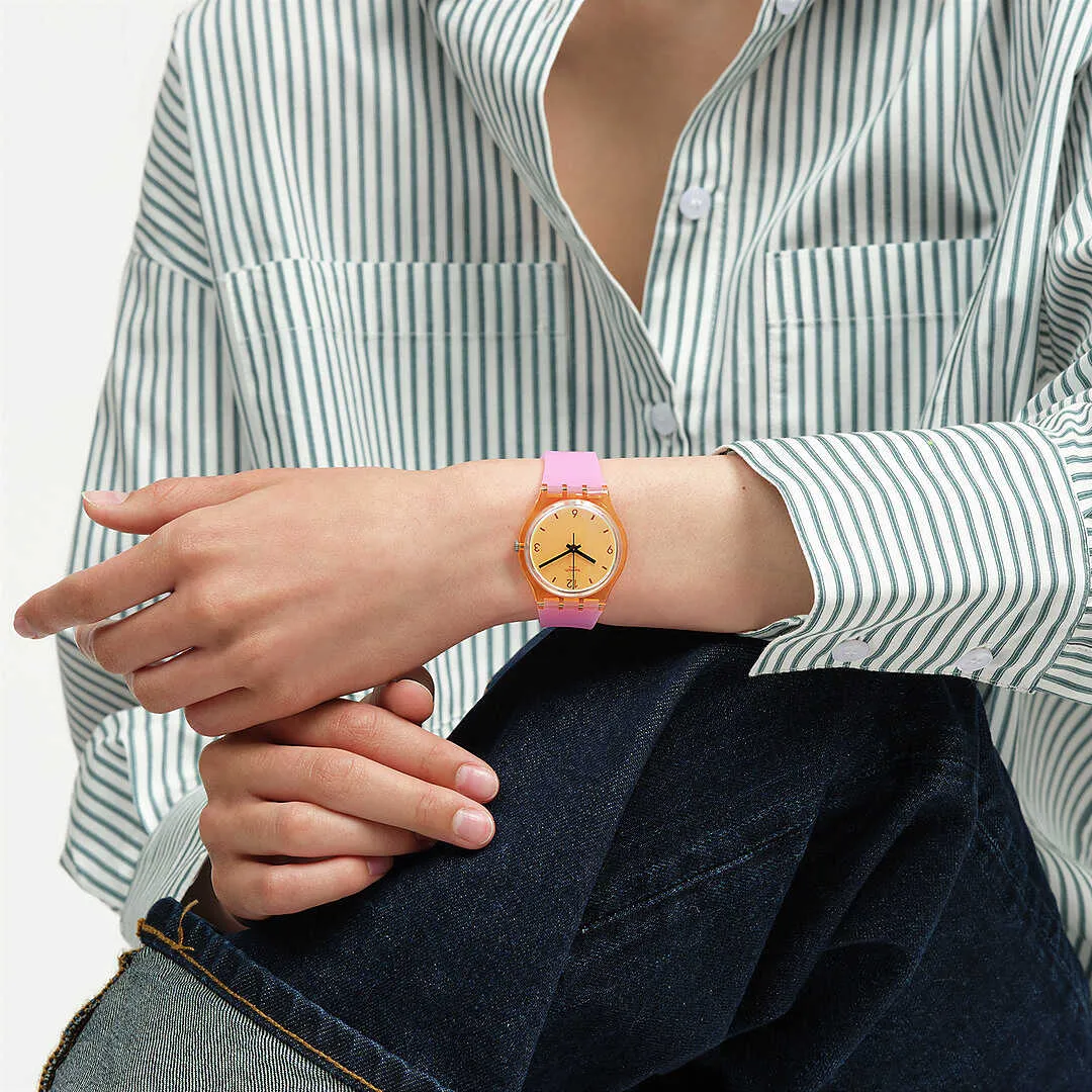 orologio Swatch rosa solo tempo