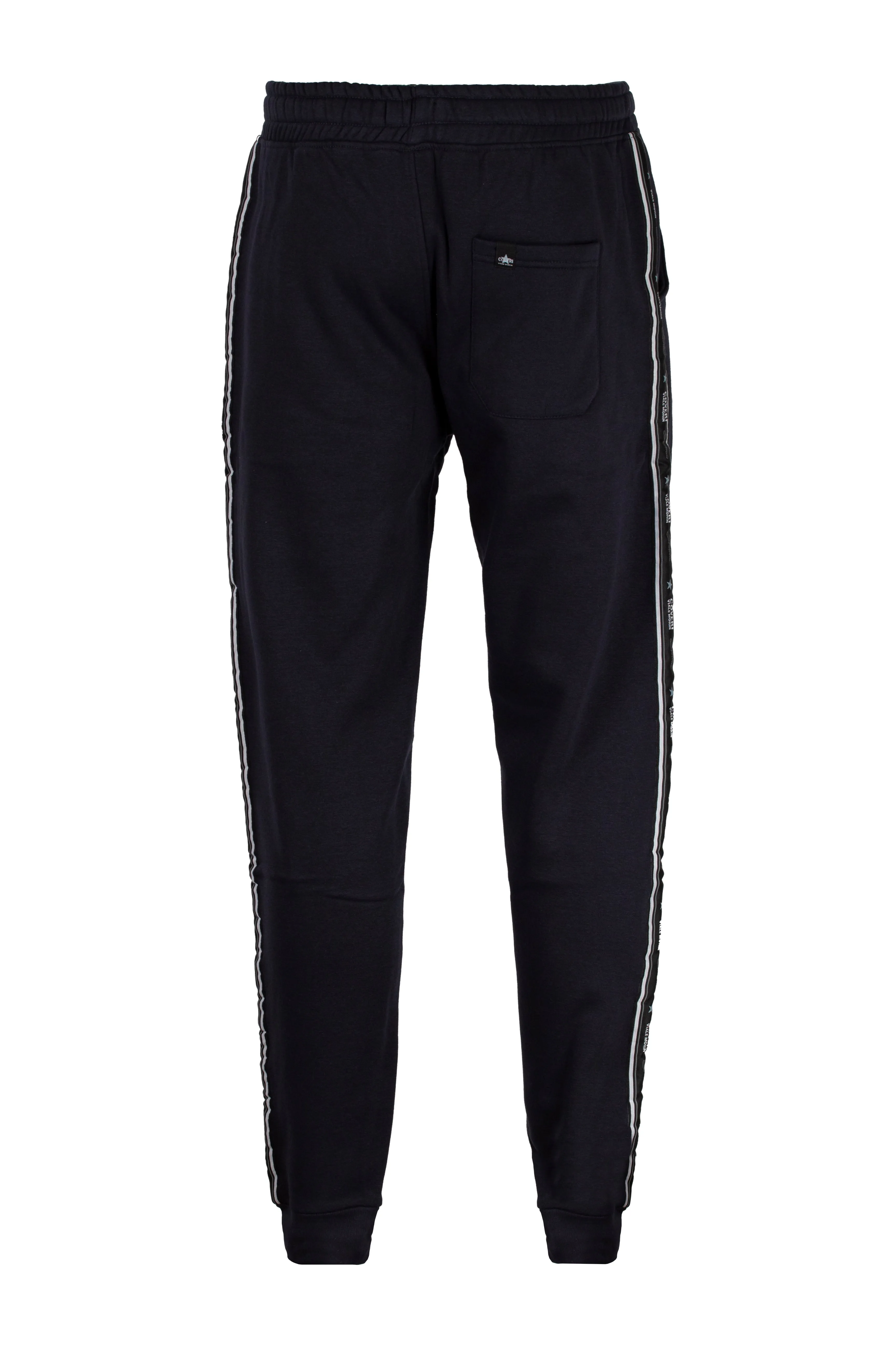 Pantalone sportivo felpato con bande laterali
