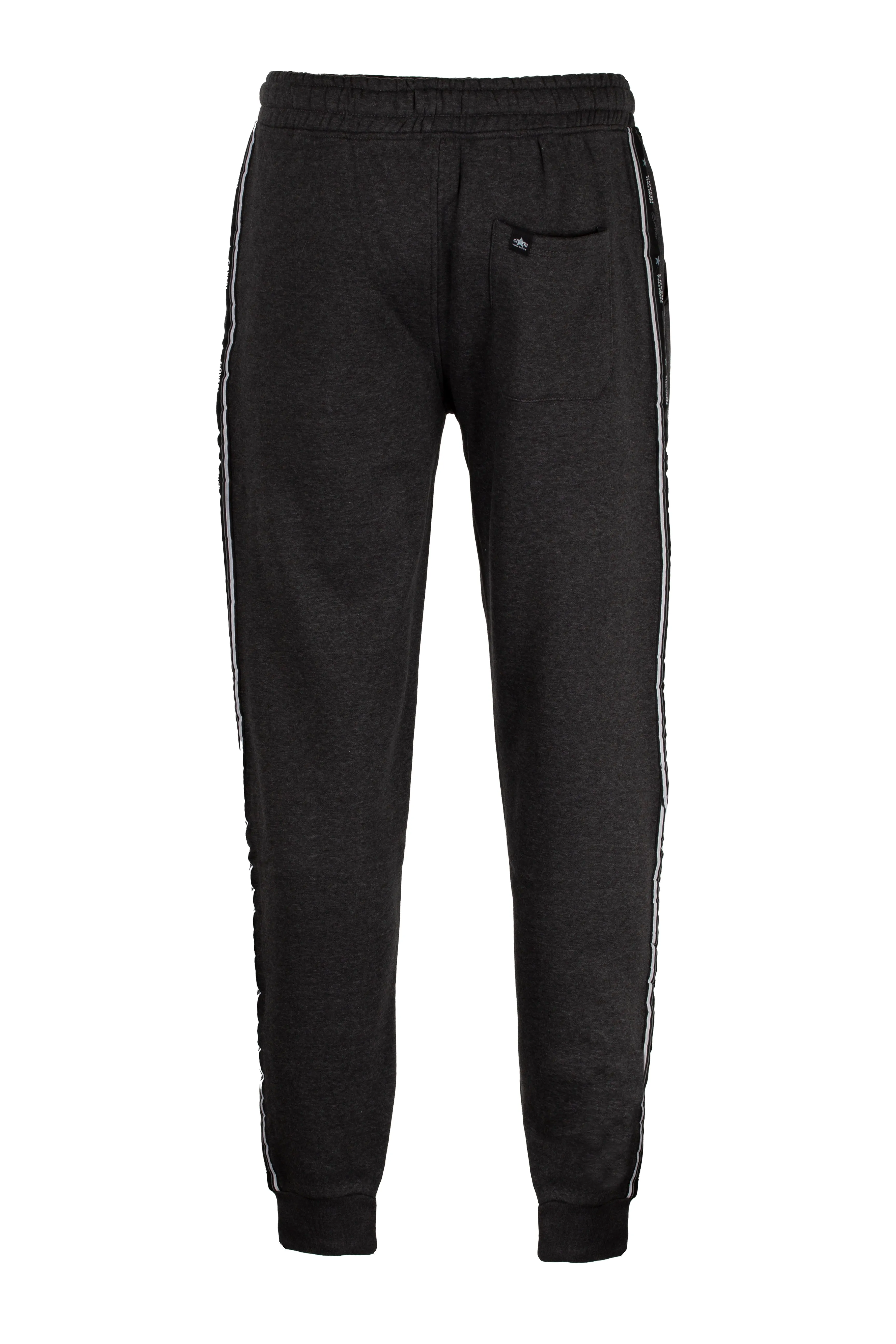 Pantalone sportivo felpato con bande laterali