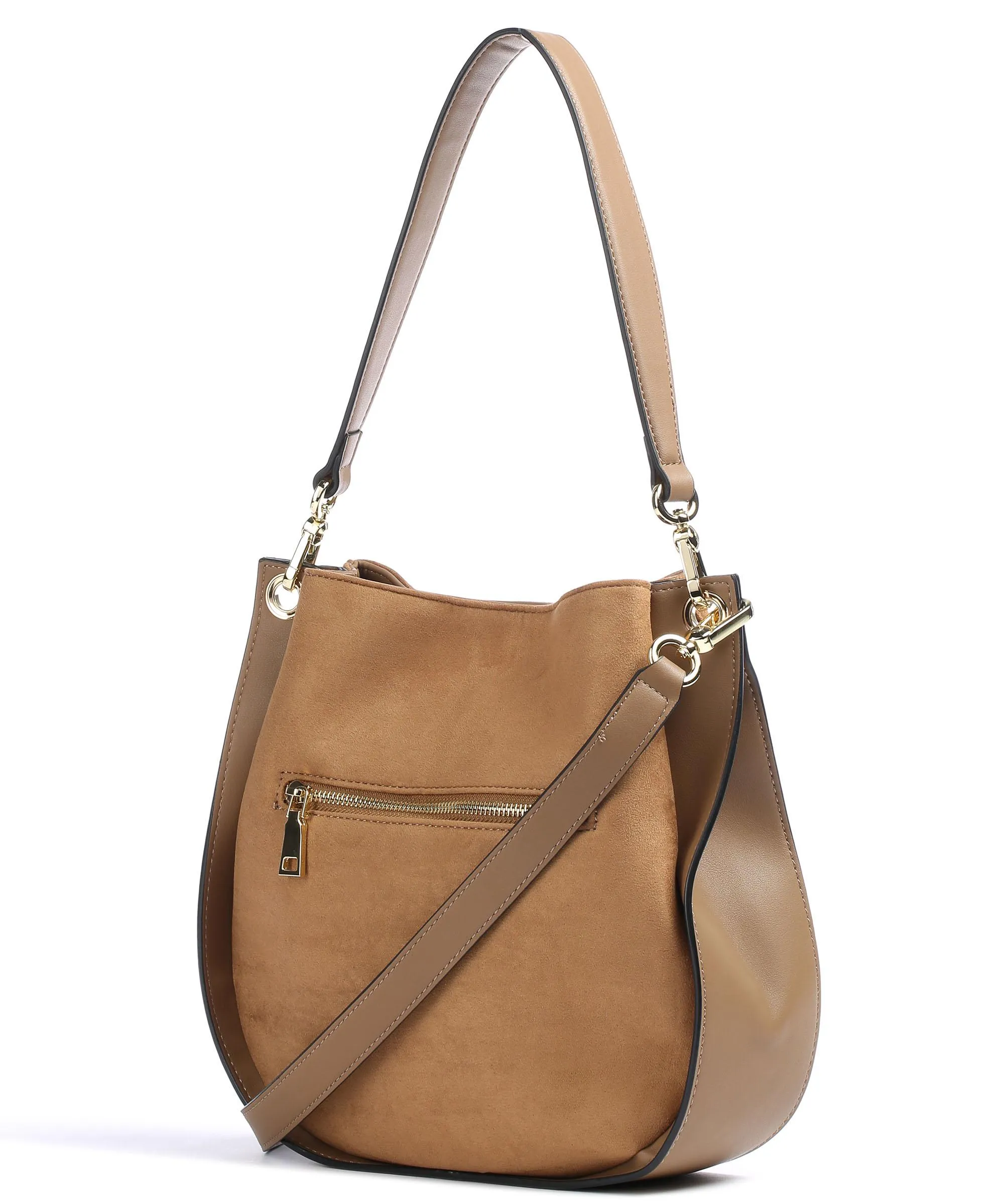  Seidenfelt Skadi Borsa hobo pelle sintetica, poliestere marrone  