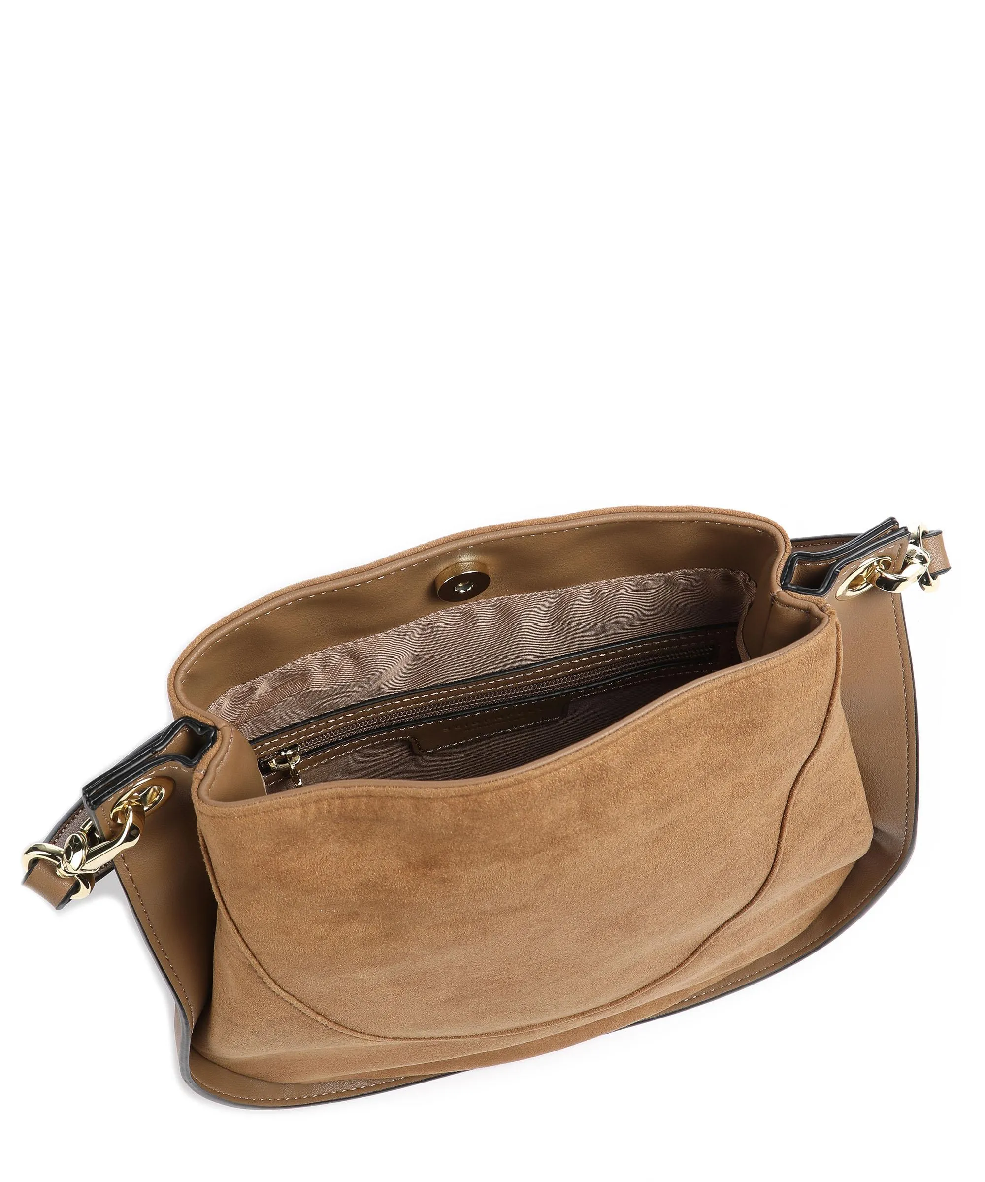  Seidenfelt Skadi Borsa hobo pelle sintetica, poliestere marrone  
